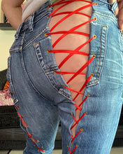 Load image into Gallery viewer, Laced Up Red Again Jeans
