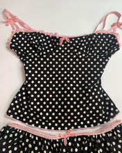 Load image into Gallery viewer, Wheels &amp; Dollbaby Polka Dot Two Piece
