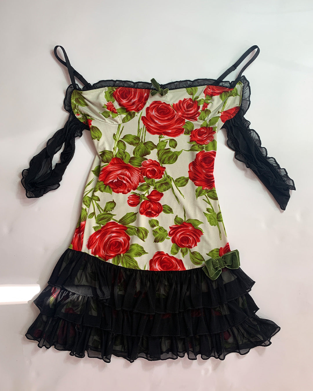 Wheels & Dollbaby Rose Off the Shoulder Dress