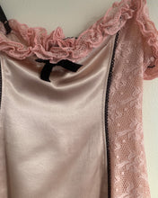 Load image into Gallery viewer, Wheels &amp; Dollbaby Pink Lace Satin Mini Dress
