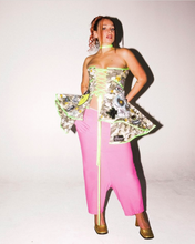 Load image into Gallery viewer, Vintage Y2K Camo Patchwork Corset Top
