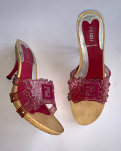 Load image into Gallery viewer, Fendi Pink Jelly Heel Shoes
