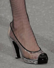 Load image into Gallery viewer, Vintage 2009 S/S Chanel Space age Cinderella Perspex Statement Heels Shoes
