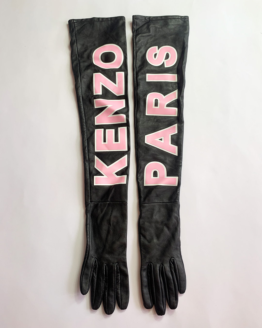 Kenzo x H&M Black Leather Gloves