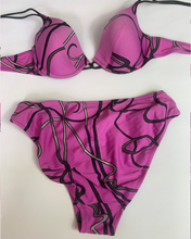Load image into Gallery viewer, Vintage Y2K Purple and Grey Bikini

