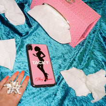 Load image into Gallery viewer, TACKY Baby Pink &amp; Black Phone Case
