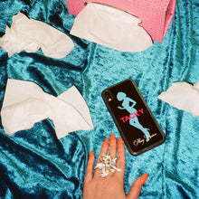 Load image into Gallery viewer, TACKY Black &amp; Blue Phone Case
