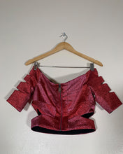 Load image into Gallery viewer, AREA Banded Pink Glitter Top
