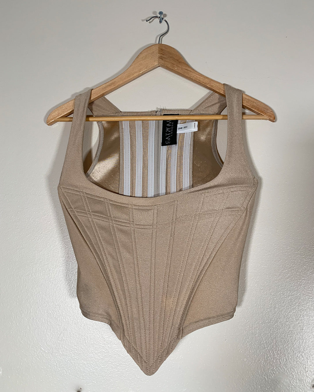 Catwalk Collection Beige Corset Top