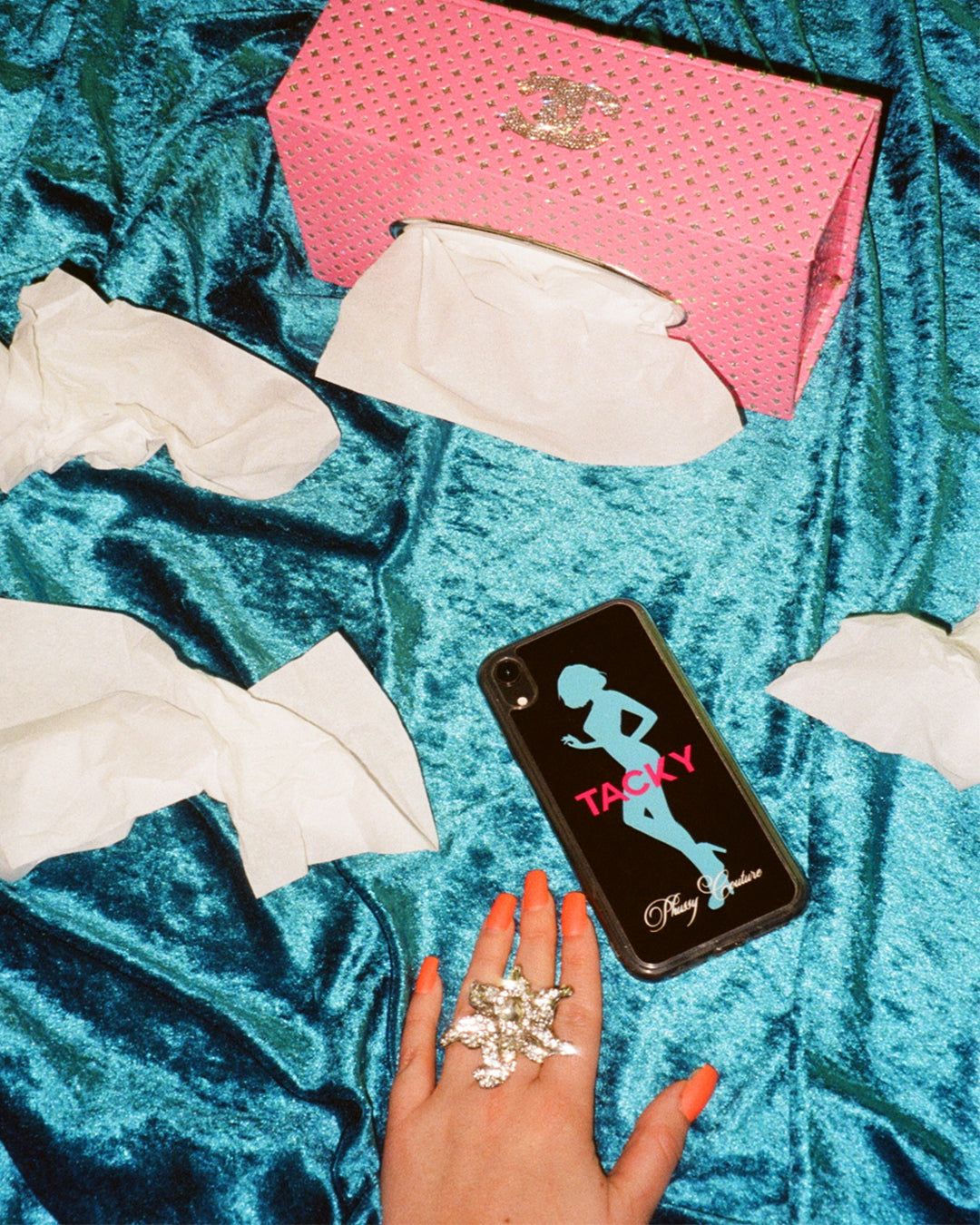 TACKY Black & Blue Phone Case