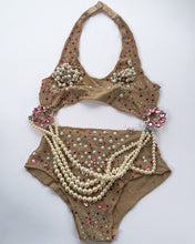 Load image into Gallery viewer, Diamonds, Pearls &amp; Pink Champagne Bikini
