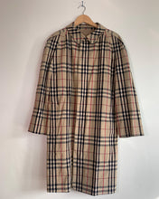 Load image into Gallery viewer, Burberry Nova Check Pea Trench Coat
