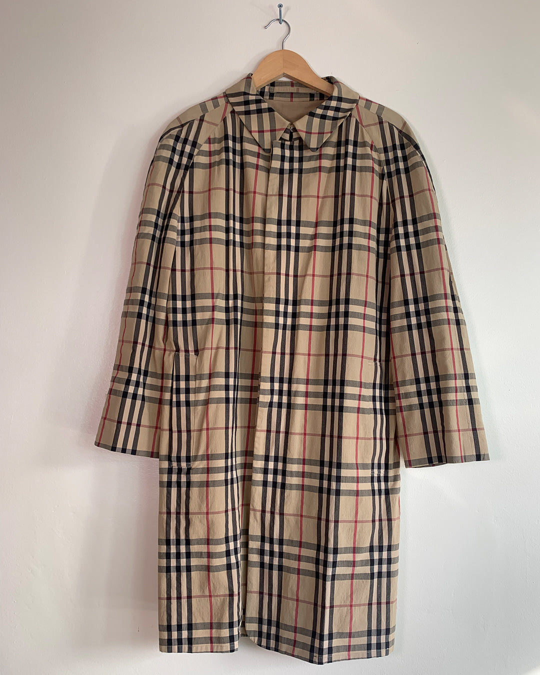 Burberry Nova Check Pea Trench Coat