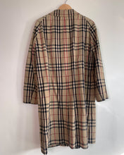 Load image into Gallery viewer, Burberry Nova Check Pea Trench Coat
