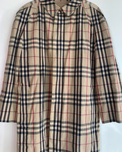 Load image into Gallery viewer, Burberry Nova Check Pea Trench Coat
