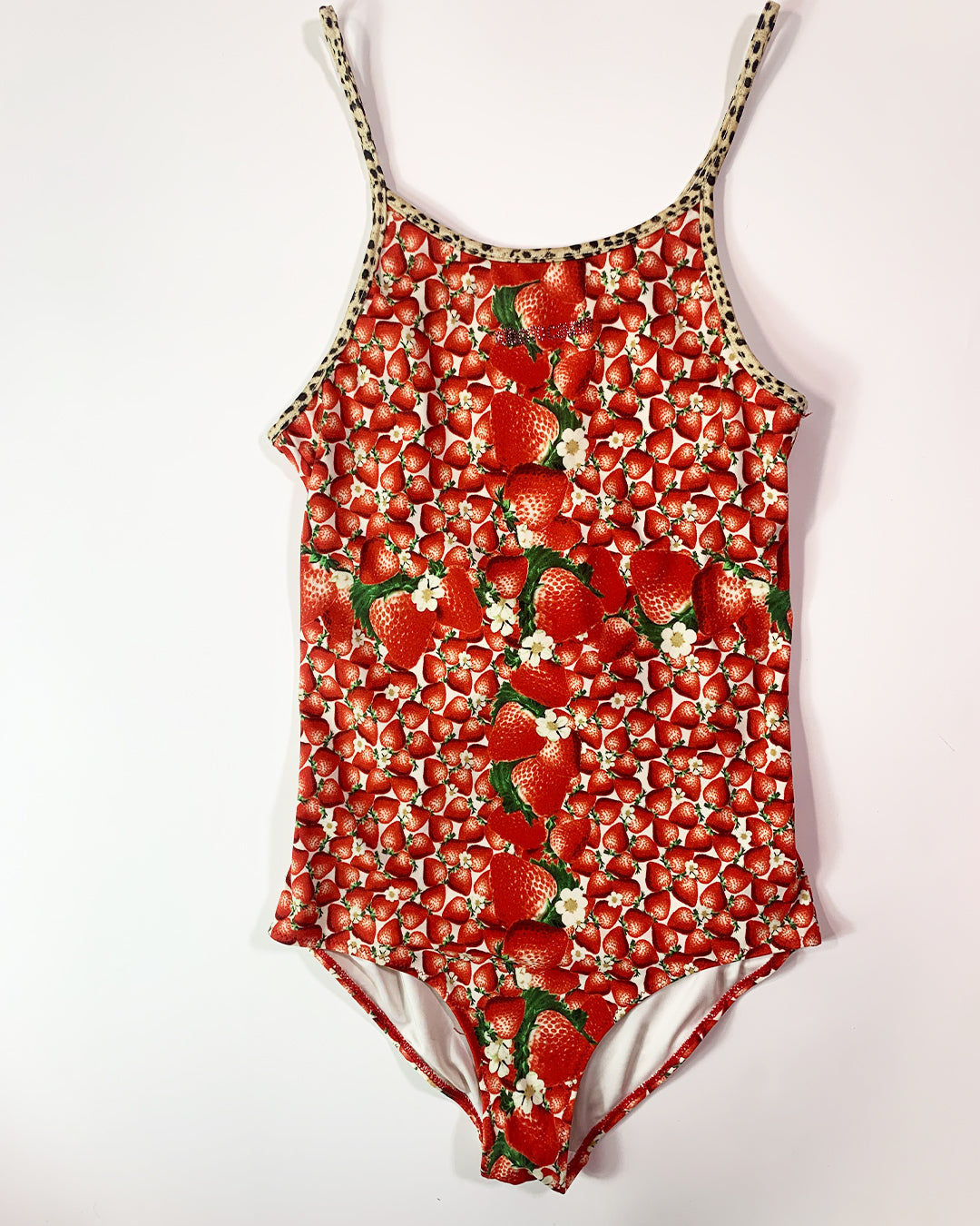 Roberto Cavalli Strawberry,Leopard Print Costume