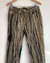 Load image into Gallery viewer, Roberto Cavalli Black and Gold Chain Jeans
