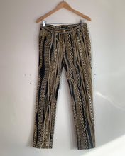 Load image into Gallery viewer, Roberto Cavalli Black and Gold Chain Jeans
