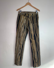 Load image into Gallery viewer, Roberto Cavalli Black and Gold Chain Jeans
