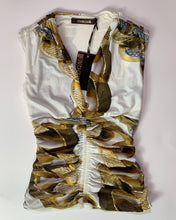 Load image into Gallery viewer, Roberto Cavalli S/S 09 White Chain Top
