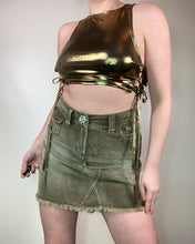 Load image into Gallery viewer, Vintage Y2K Corduroy Khaki Skirt
