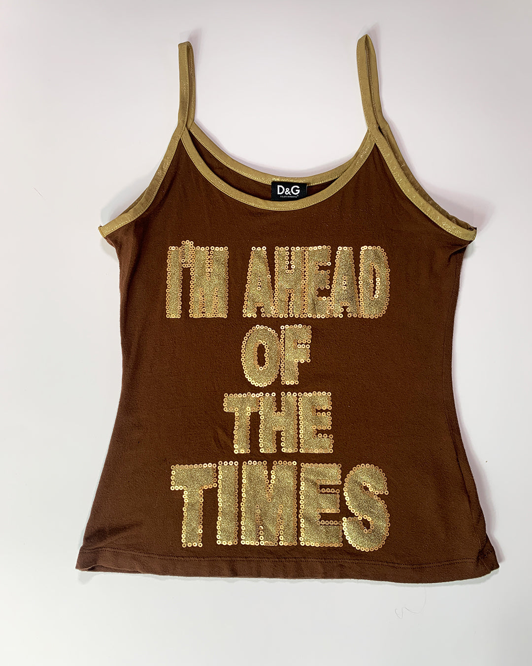 Dolce & Gabbana 'I'm Ahead of The Times' Top – Phussy Couture