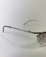 Load image into Gallery viewer, Christian Dior Diamanté Silver Cat Eye Sunglasses
