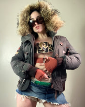Load image into Gallery viewer, Vintage Y2K D Squared Fur Coat
