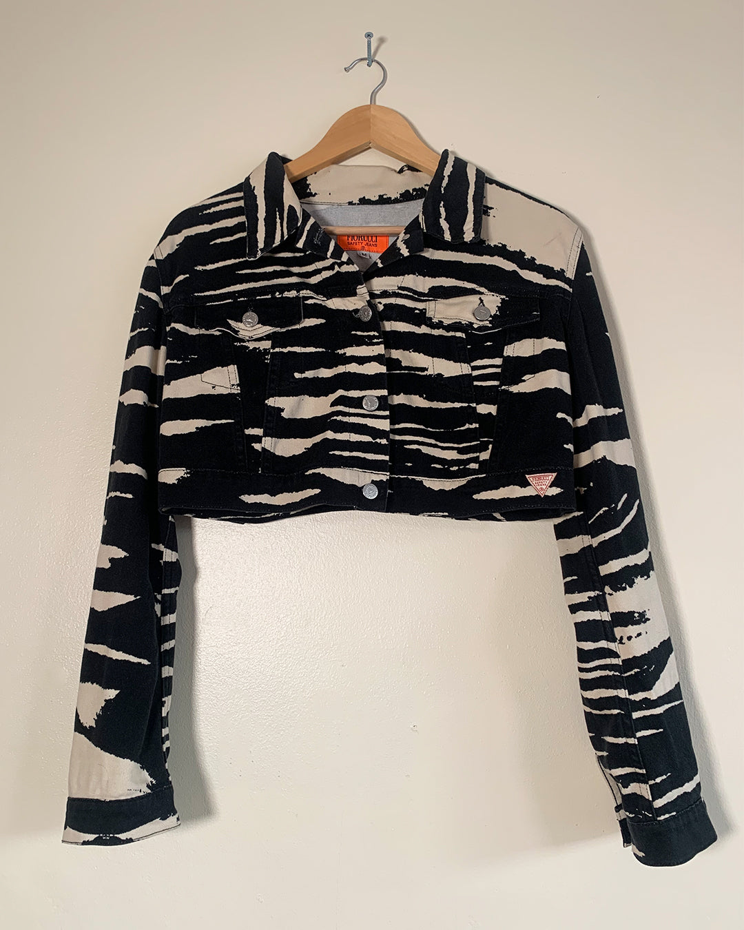 Fiorucci Jeans Zebra Cropped Jacket