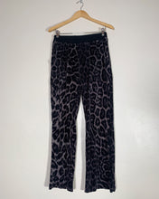 Load image into Gallery viewer, Just Cavalli Black &amp; Grey Velour Leopard Print Tracksuit
