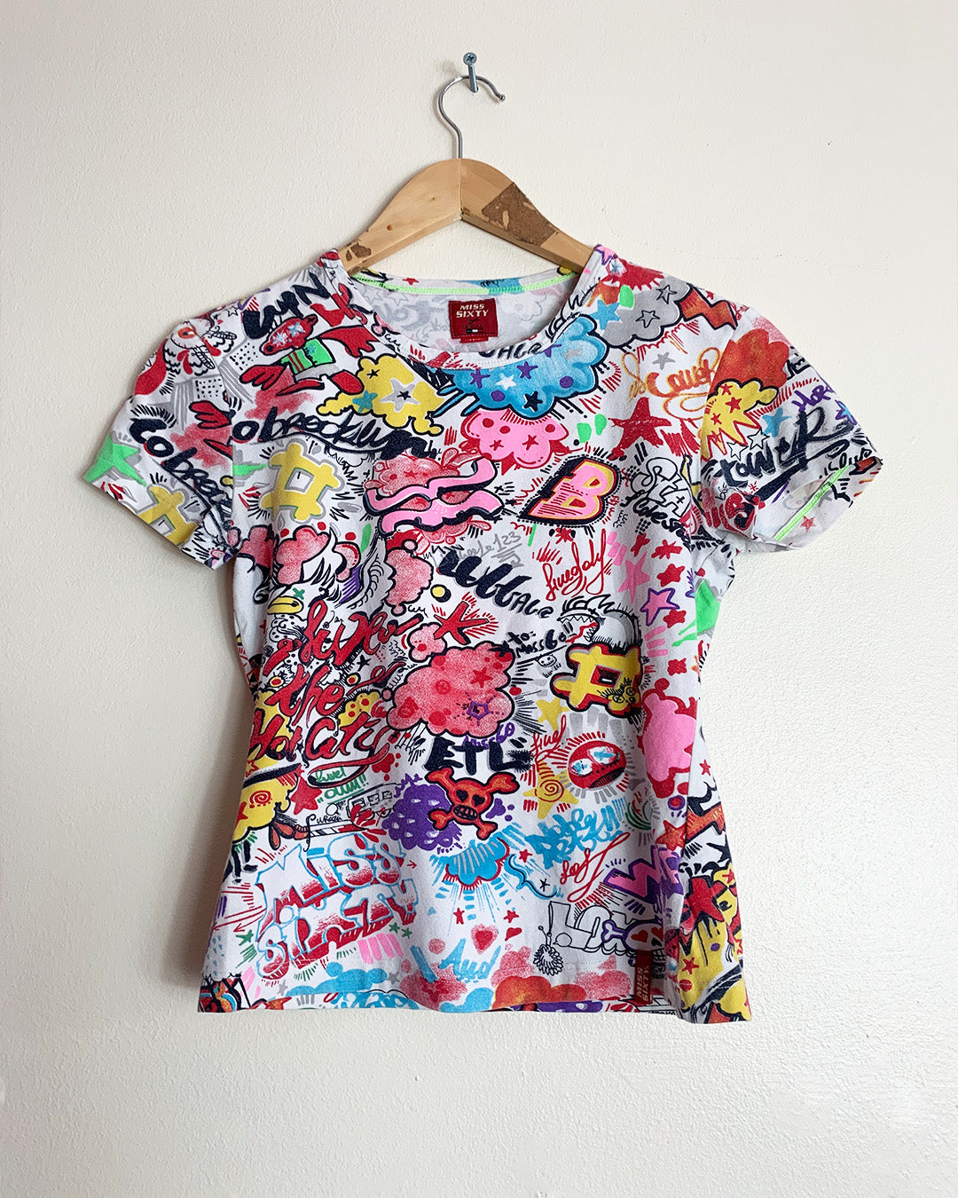 Miss Sixty Graffiti T-shirt Top