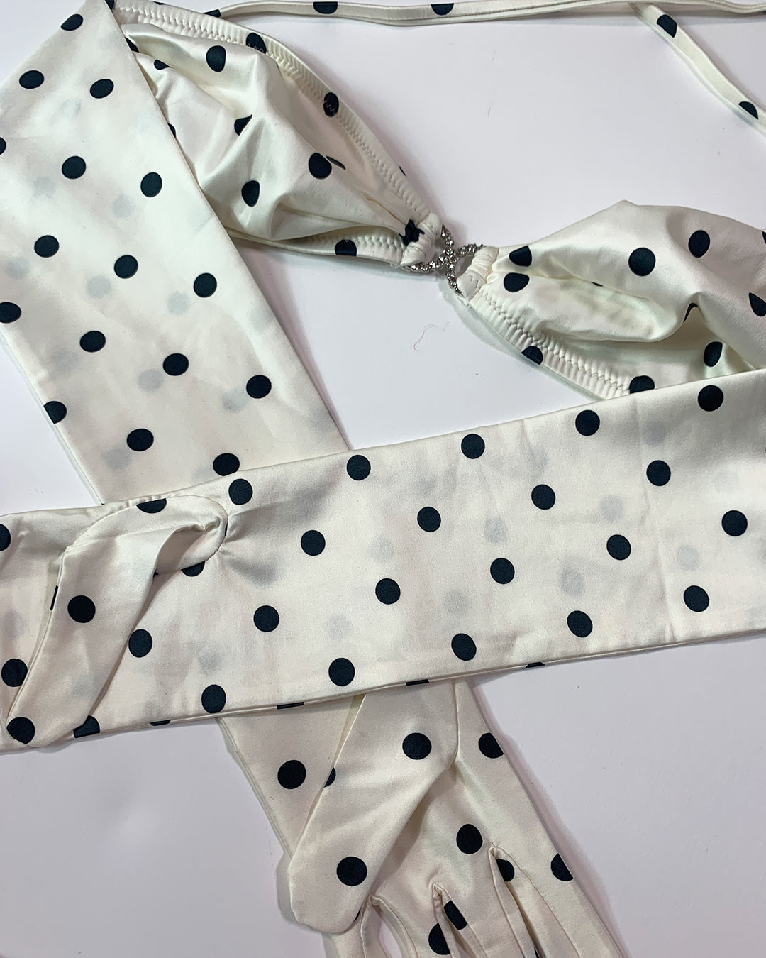 Moschino Polka Dot Glove Bikini