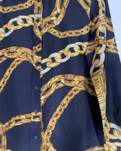 Load image into Gallery viewer, Moschino Boutique Silk Chain Shirt
