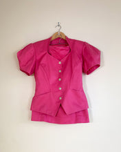 Load image into Gallery viewer, Thierry Mugler Pink Puff Sleeve Suit
