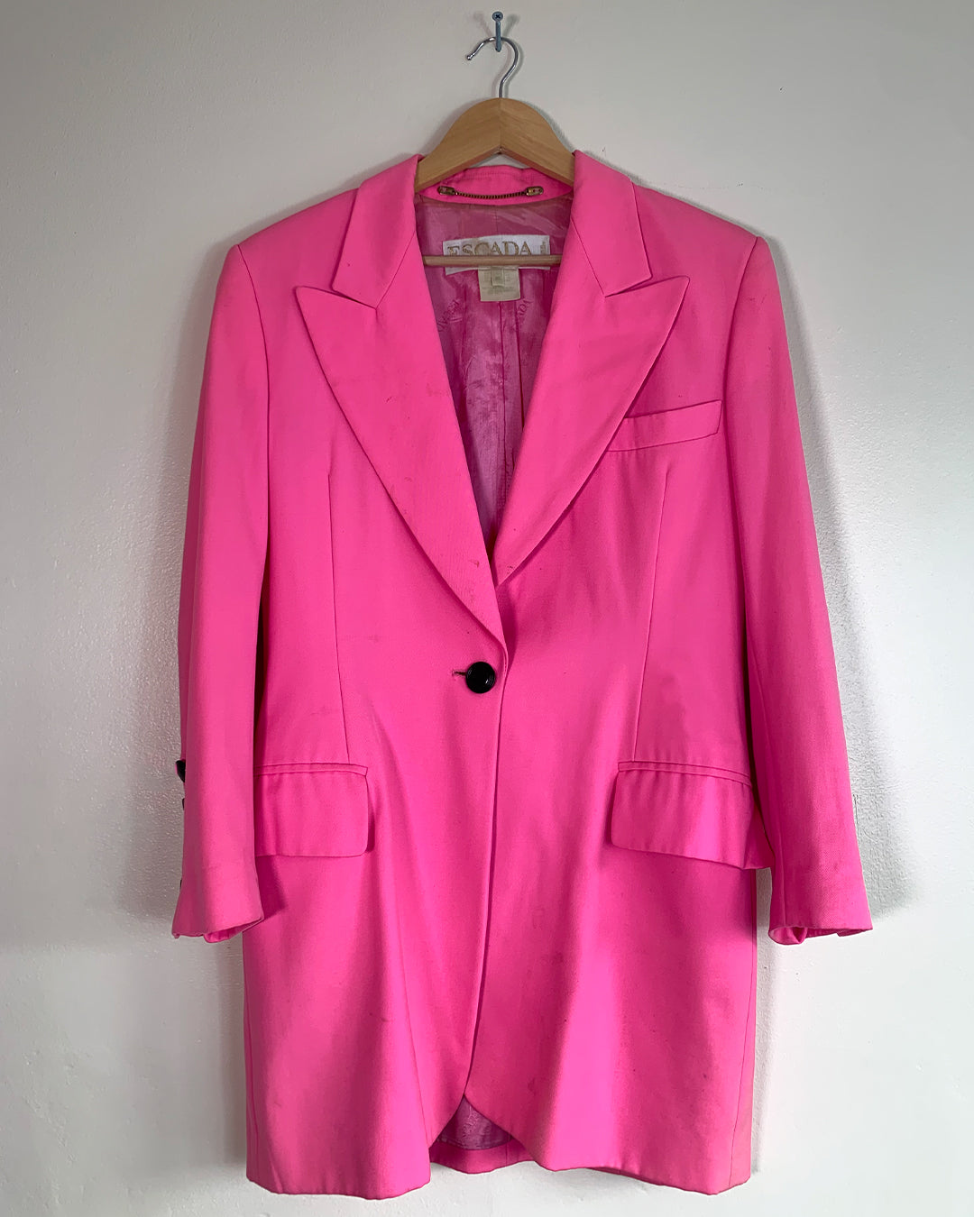 Escada Neon Pink Long Blazer