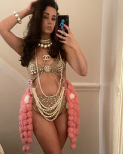 Load image into Gallery viewer, Diamonds, Pearls &amp; Pink Champagne Bikini
