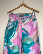 Load image into Gallery viewer, Versace Jeans Pink and Blue Swirl Jeans
