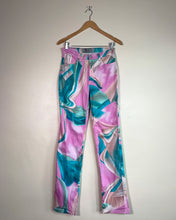Load image into Gallery viewer, Versace Jeans Pink and Blue Swirl Jeans
