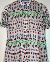 Load image into Gallery viewer, Versace X H&amp;M Crepe Silk S/S 12 Fruit Blouse
