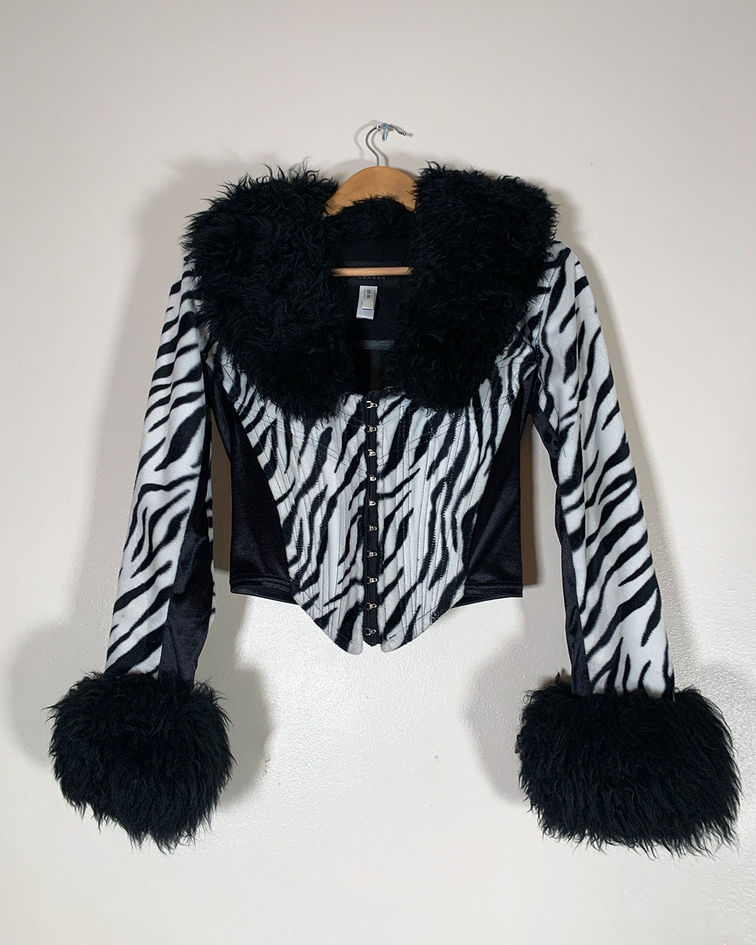 Catwalk Collection Zebra Corset Jacket