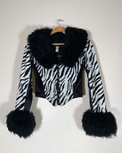 Load image into Gallery viewer, Catwalk Collection Zebra Corset Jacket
