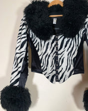 Load image into Gallery viewer, Catwalk Collection Zebra Corset Jacket
