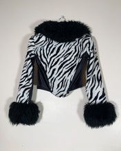 Load image into Gallery viewer, Catwalk Collection Zebra Corset Jacket
